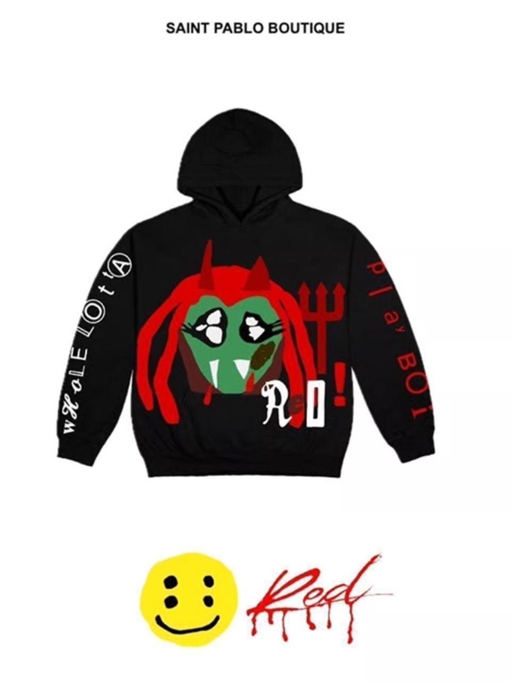 Playboi Carti x Cactus Plant Flea Market '4 WLR King Vamp' Hoodie